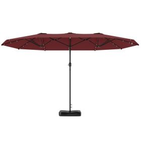 Outdoor Beach Umbrella - Not Shipped On Weekends (Color: Wine Red)